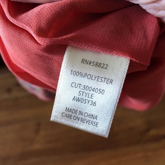 Max Studio coral floral sleeveless blouse in size 1x - Picture 3 of 5